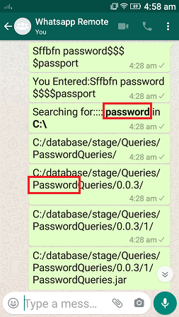 Searchforfilebyfilename command, whatsapp cloud remote